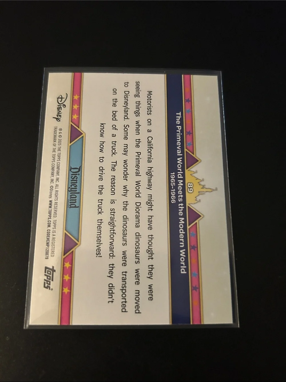 Disneyland 70th anniversary Topps Trading Card - Picture 2 of 2